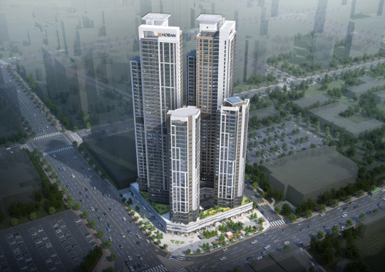 대구 롯데마트 칠성점 부지에 들어서는 '호반써밋 하이브파크' 조감도. <호반건설 제공>